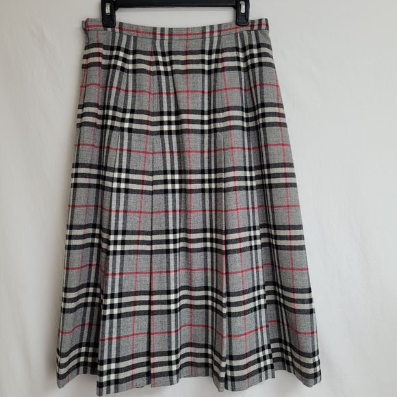 Burberry Dresses & Skirts - Vintage Burberrys plaid wool skirt